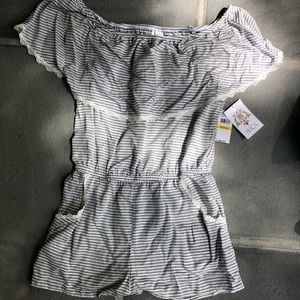 Becca striped romper